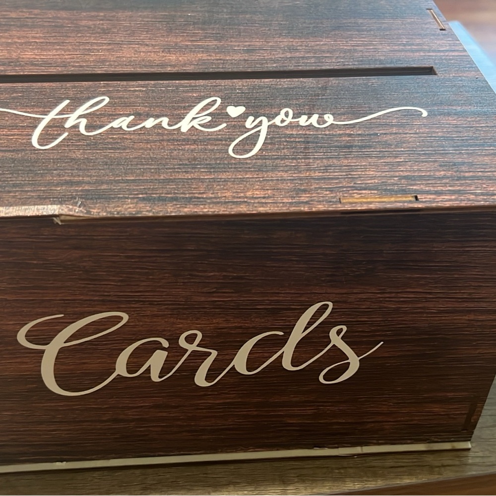 Elegant Brown Card Box